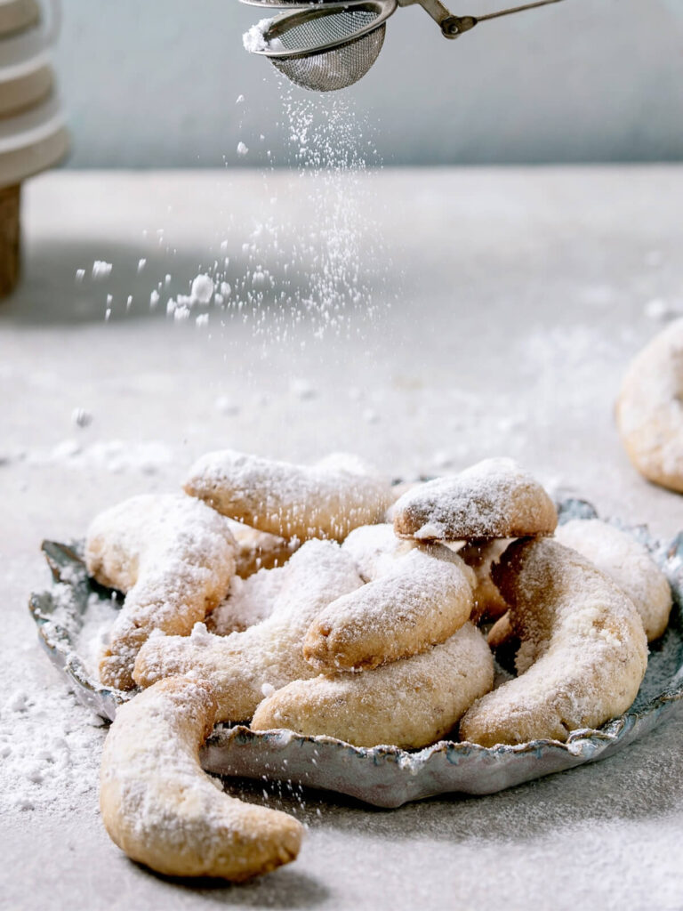 Vanillekipferl - Vanille Weihnachtskekse mit Mandeln