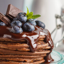 Vegane Schoko-Pancakes Rezept