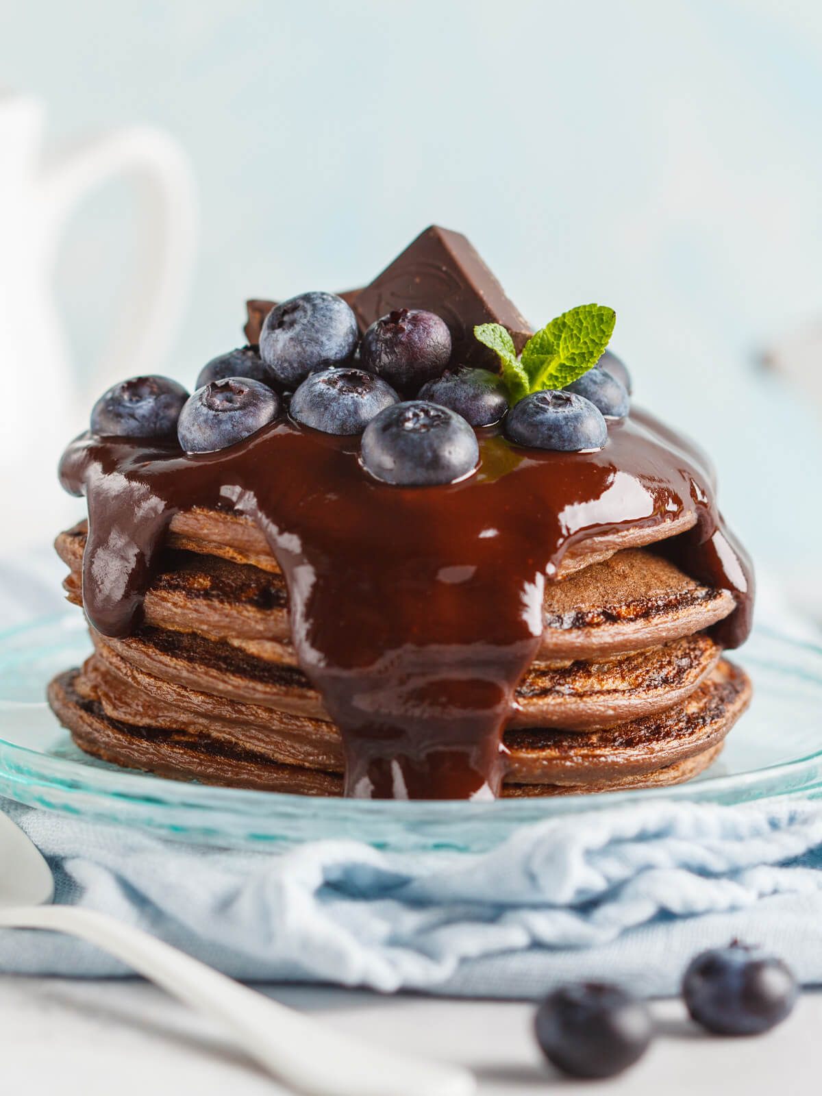 Vegane Schoko-Pancakes Rezept