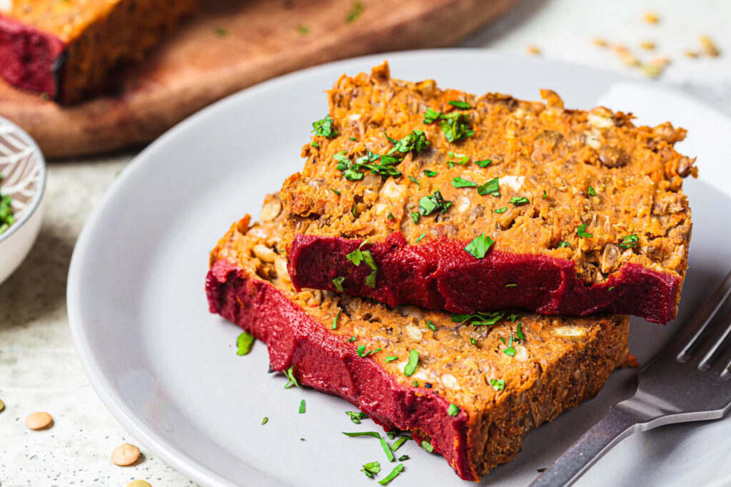 Veganer Linsenbraten