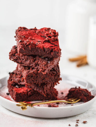 Veganer Rote-Bete-Brownie (vegan & ohne raffinierten Zucker)