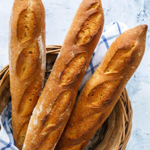 Französisches Baguette mit Weizensauerteig