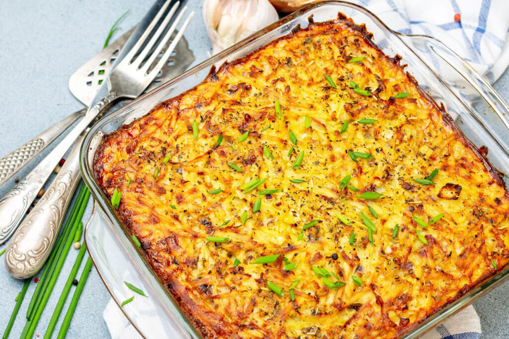 Kartoffel-Kugel - Kartoffelauflauf mit Rösti-Textur