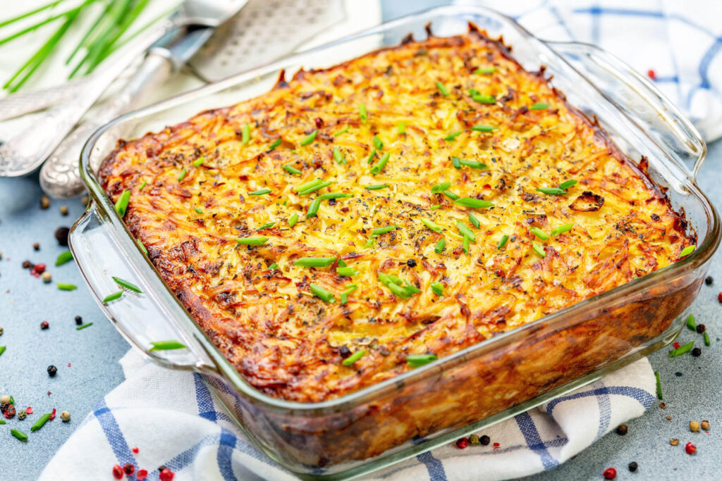 Kartoffel-Kugel - Kartoffelauflauf mit Rösti-Textur