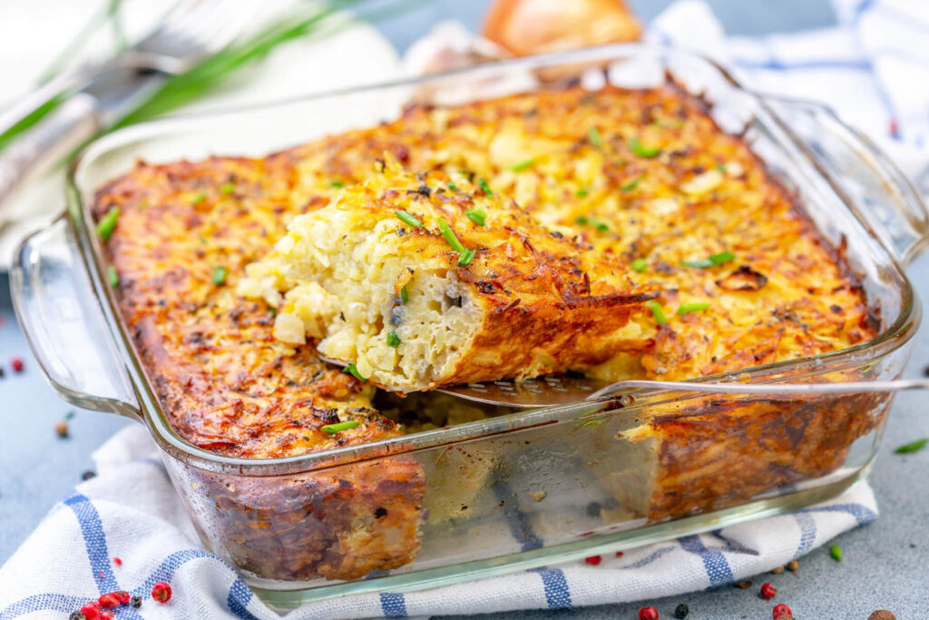 Kartoffel-Kugel - Kartoffelauflauf mit Rösti-Textur
