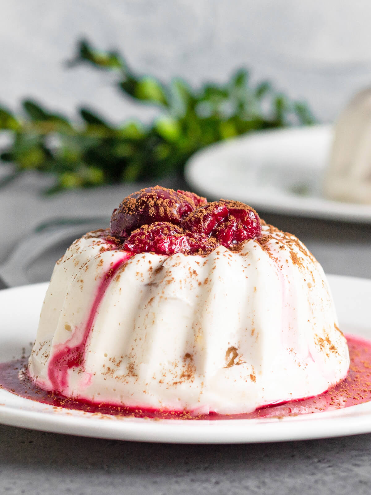 Quark-Bananen-Panna-Cotta mit Kirschsoße – Leicht und Cremig