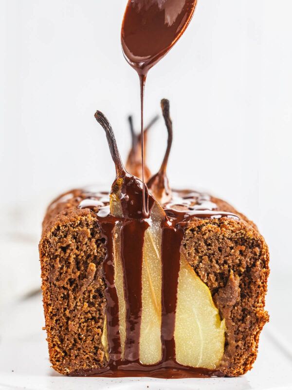 Veganer Schoko-Birnen-Kuchen mit Zucchini