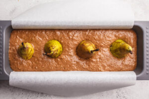 Veganer Schoko-Birnen-Kuchen mit Zucchini