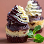 Marmorierte Schoko-Vanille-Cupcakes mit zweifarbigem Frosting 5