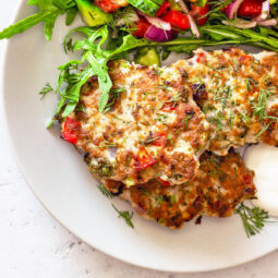 Saftige Puten-Puffer mit Gemüse