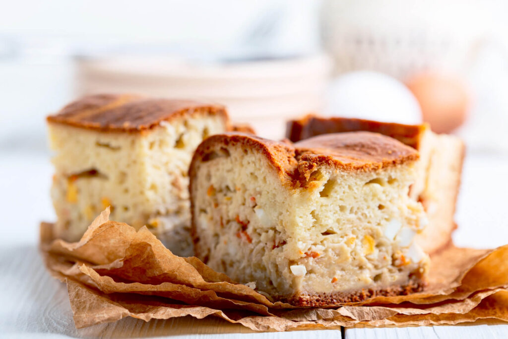 Schneller Kefir-Auflauf mit Sauerkraut und Ei