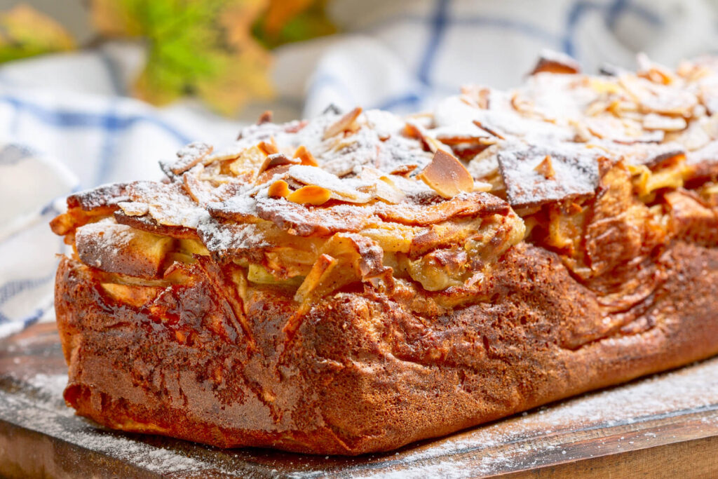 Unsichtbarer Apfelkuchen (Invisible Apple Cake / Gâteau invisible aux pommes)