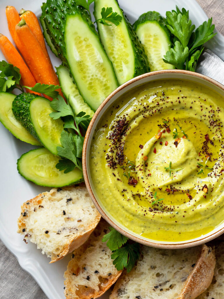 Cremiger Zucchini-Aufstrich mit Frischkäse