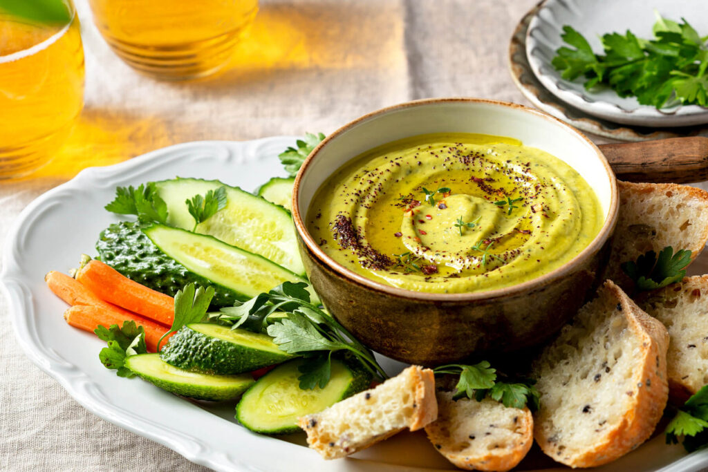 Cremiger Zucchini-Aufstrich mit Frischkäse