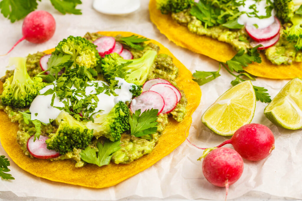 Vegane Kichererbsen-Fladen (Socca-Style) für Tacos