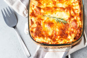 Vegetarische schnelle Käse-Lasagne aus Lavash