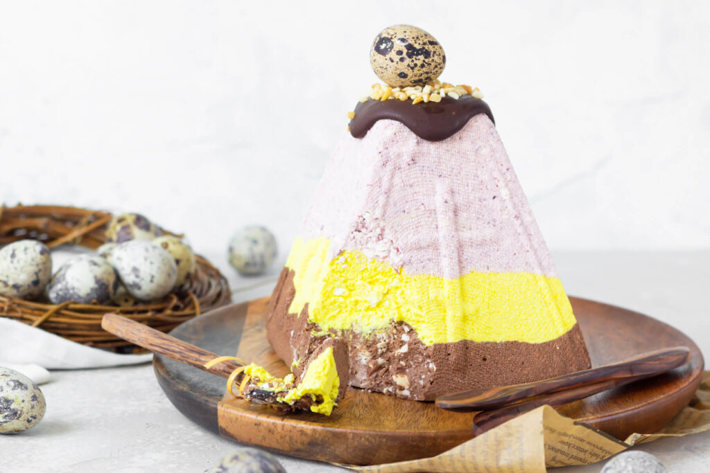 Dreischichtige Paskha mit Gelatine – Osterdessert aus Quark