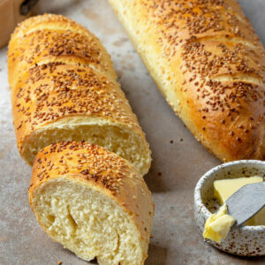 Semolina-Baguettes mit Poolish