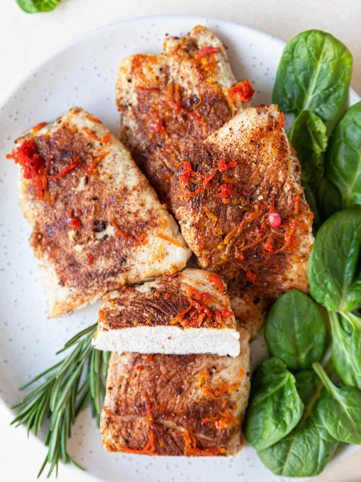 Putensteaks mit Orangen-Sauce