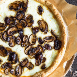 Quiche mit braunen Champignons & Käse