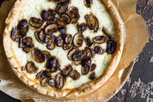Quiche mit braunen Champignons & Käse