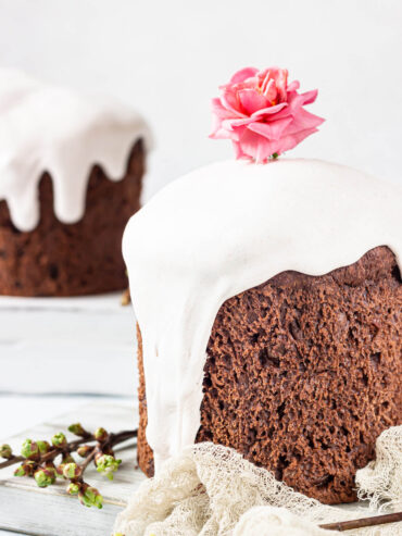 Schokoladen-Kulich mit Rosinen - Ostergebäck