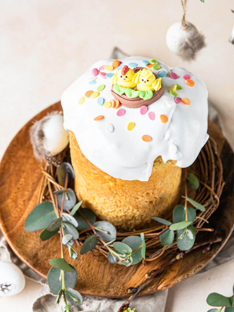 Orangen-Kulitsch mit Rosinen – Osterkuchen nach osteuropäischer Art