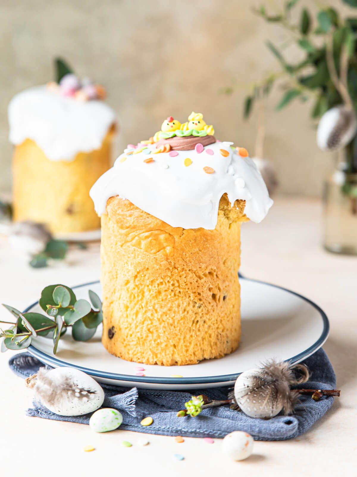 Orangen-Kulitsch mit Rosinen – Osterkuchen nach osteuropäischer Art