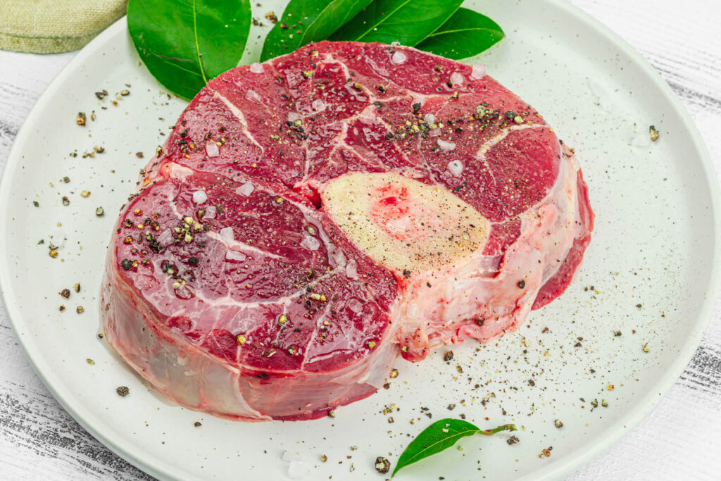 Ossobuco alla Milanese - geschmorte Kalbshaxe