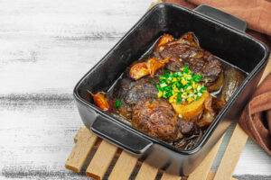 Ossobuco alla Milanese - geschmorte Kalbshaxe