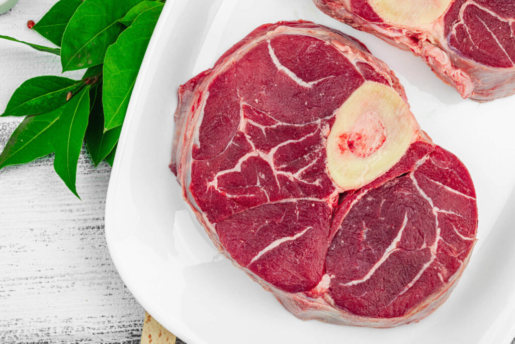 Ossobuco alla Milanese - geschmorte Kalbshaxe