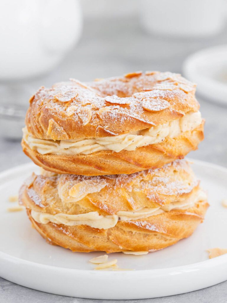 Paris-Brest – Brandteig-Gebäck mit luftiger Mandelpraliné-Mousseline