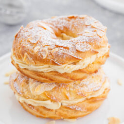 Paris-Brest – Brandteig-Gebäck mit luftiger Mandelpraliné-Mousseline