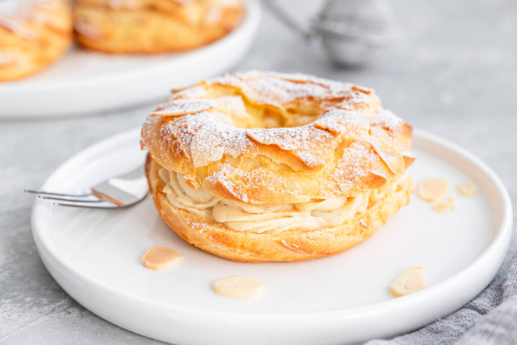 Paris-Brest – Brandteig-Gebäck mit luftiger Mandelpraliné-Mousseline