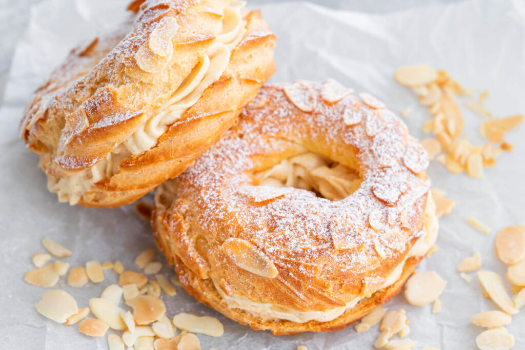 Paris-Brest – Brandteig-Gebäck mit luftiger Mandelpraliné-Mousseline