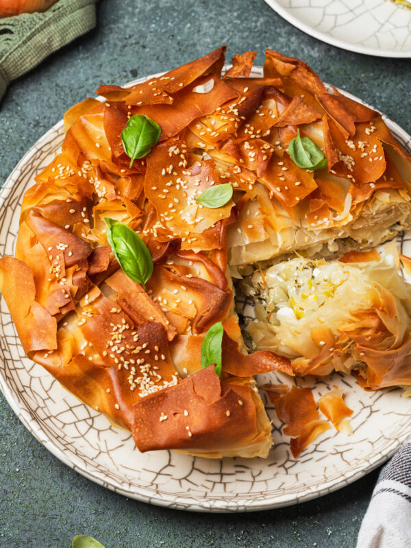 Prasopita – Griechischer Lauchkuchen mit Filoteig und Feta