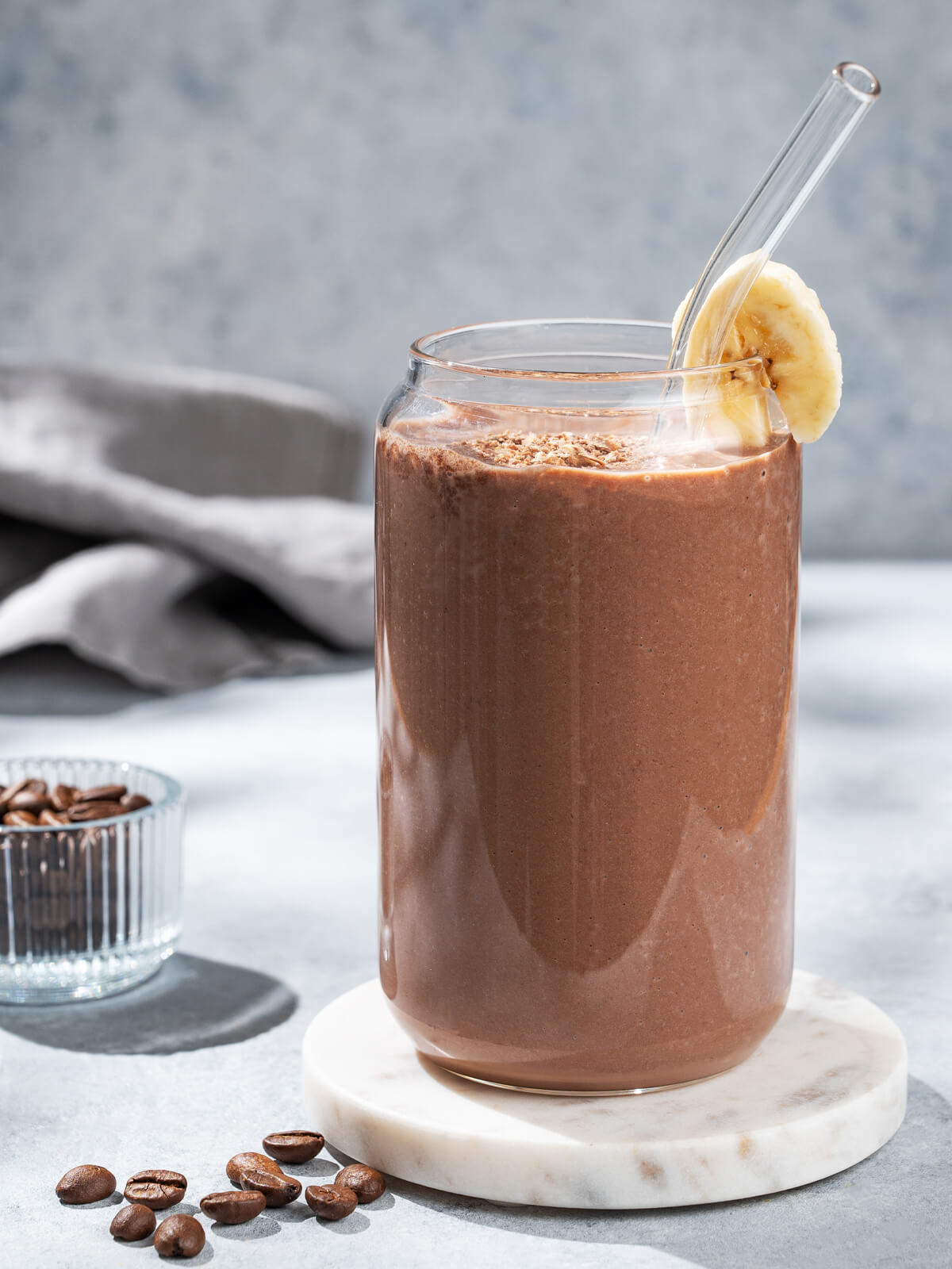Schoko-Kaffee-Smoothie mit Banane