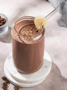 Schoko-Kaffee-Smoothie mit Banane