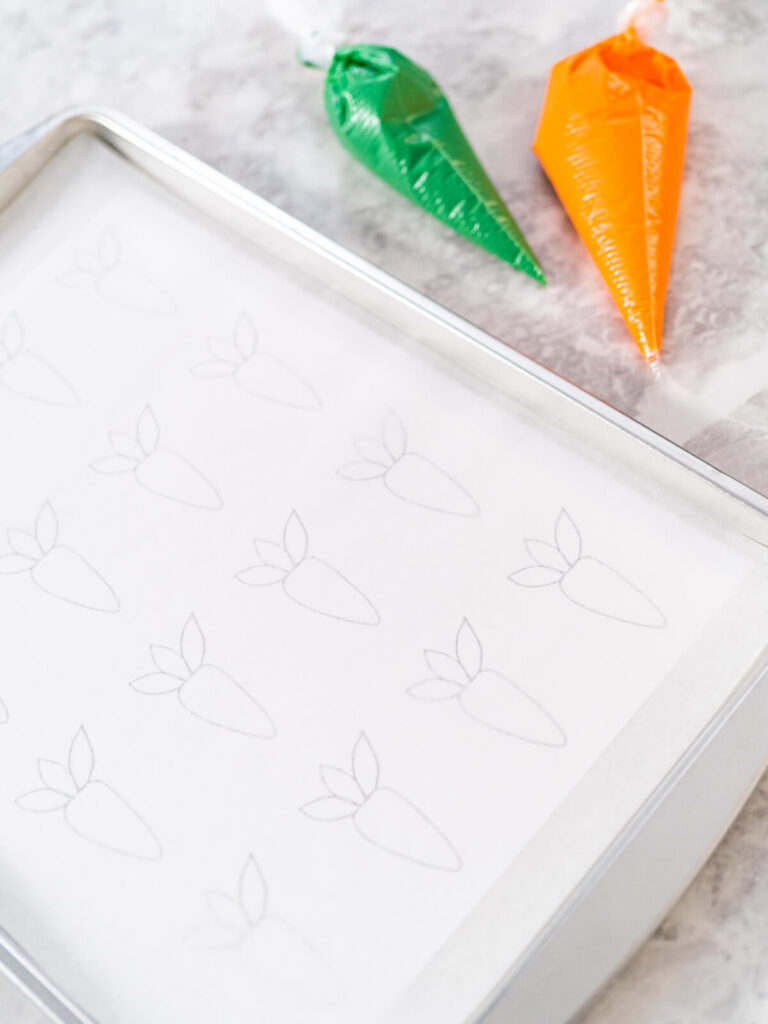 Schoko-Möhren-Topper für Rüeblitorte