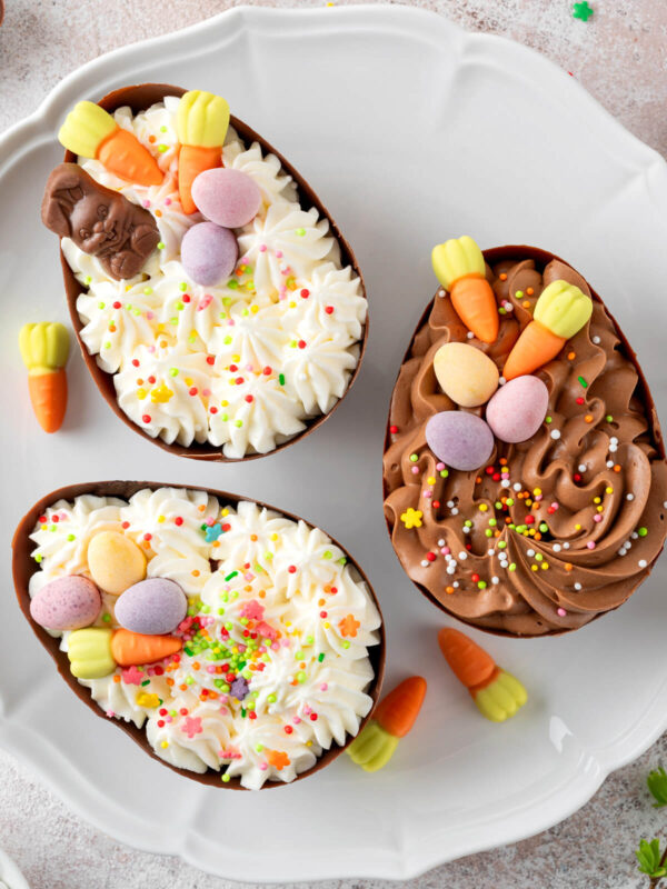 Schoko-Ostereier mit Cheesecake-Füllung