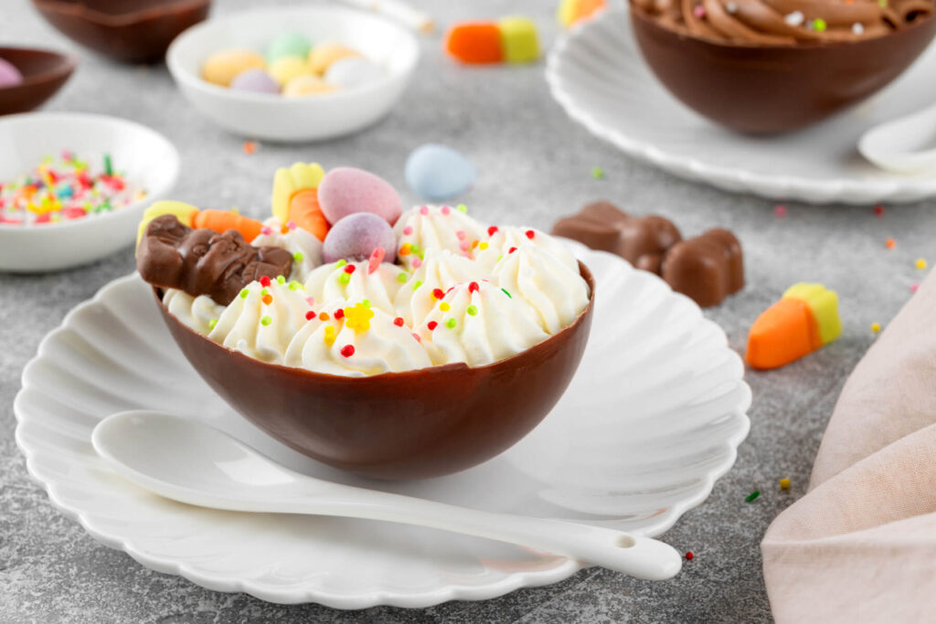 Schoko-Ostereier mit Cheesecake-Füllung