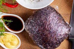 Sushi-Burger mit Lachs & Avocado