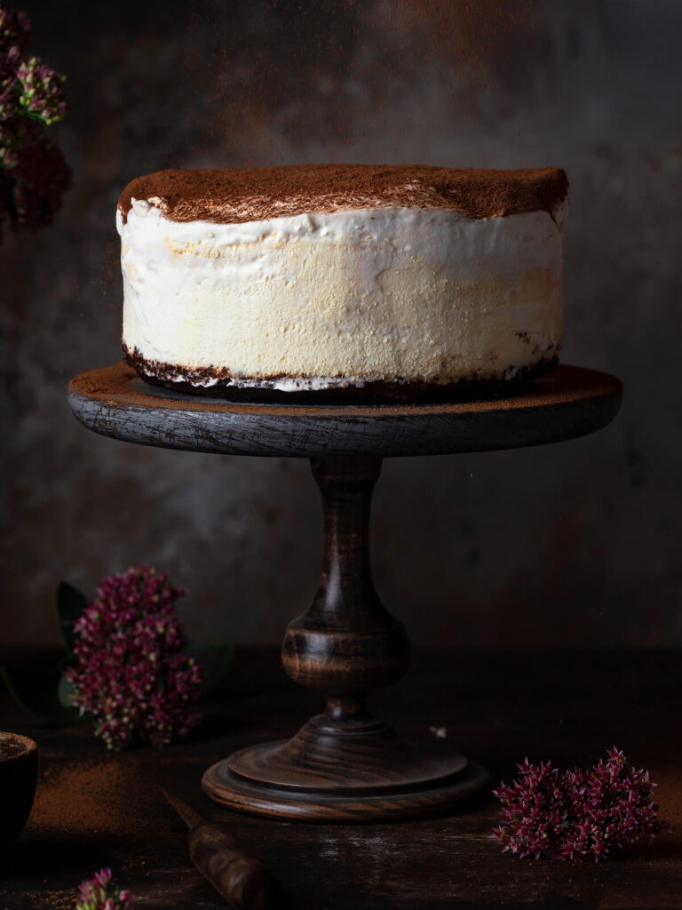 Tiramisu-Cheesecake - Käsekuchen mit Espresso-Biskuit & Mascarpone