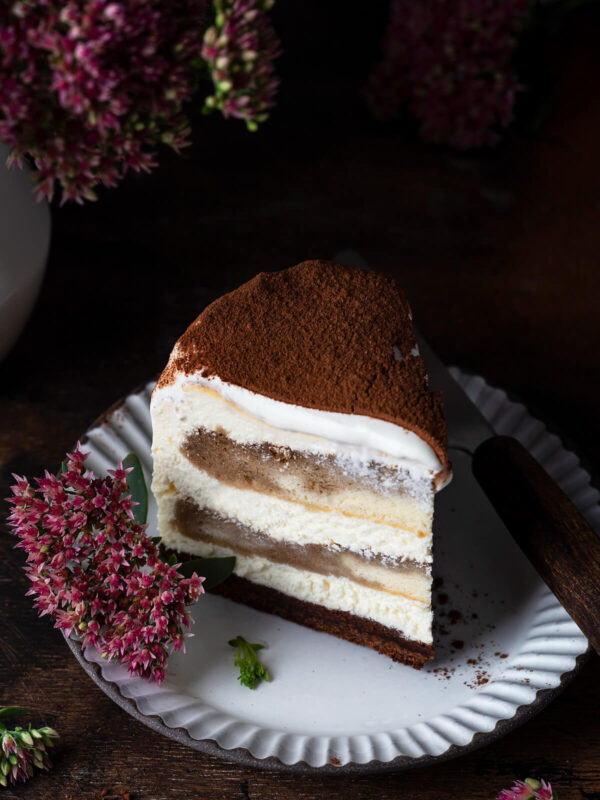 Tiramisu-Cheesecake - Käsekuchen mit Espresso-Biskuit & Mascarpone