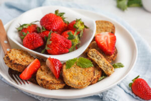 Vegane Quarkküchlein aus Tofu - glutenfrei, ohne Ei und im Ofen gebacken