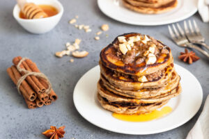 Würzige Pancakes mit Zimtstreuseln