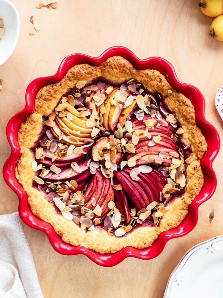 Apfel-Cranberry-Tarte mit Mandelblättchen