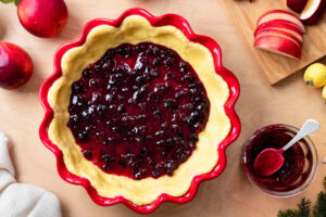Apfel-Cranberry-Tarte mit Mandelblättchen