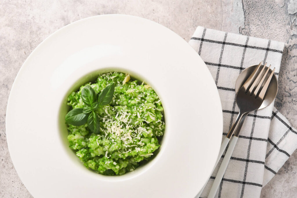 Bärlauch-Pesto-Risotto