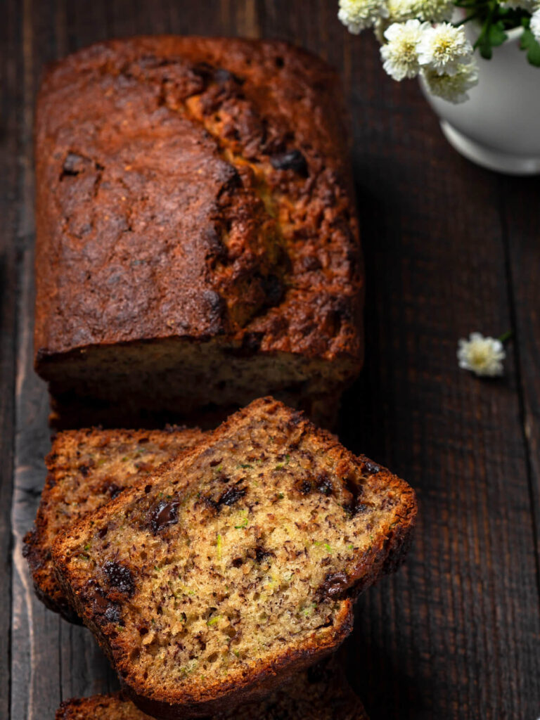 Bananen-Zucchini-Kuchen mit Schokolade